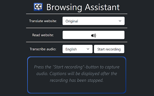 Browsing Assistant from Chrome web store to be run with OffiDocs Chromium online Browsing Assistant from Chrome web store to be run with OffiDocs Chromium online