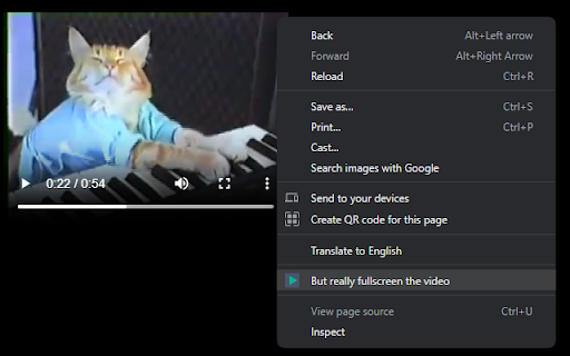But really fullscreen the video from Chrome web store to be run with OffiDocs Chromium online But really fullscreen the video from Chrome web store to be run with OffiDocs Chromium online