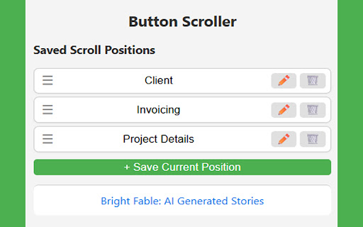 Button Scroller from Chrome web store to be run with OffiDocs Chromium online Button Scroller from Chrome web store to be run with OffiDocs Chromium online
