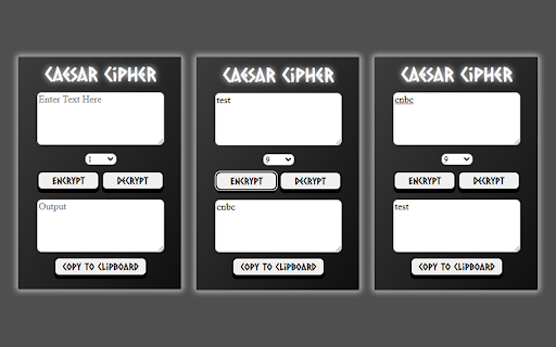 Caesar Cipher from Chrome web store to be run with OffiDocs Chromium online Caesar Cipher from Chrome web store to be run with OffiDocs Chromium online