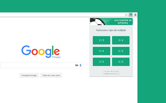 Calculadora de Apostas Múltiplas from Chrome web store to be run with OffiDocs Chromium online Calculadora de Apostas Múltiplas from Chrome web store to be run with OffiDocs Chromium online