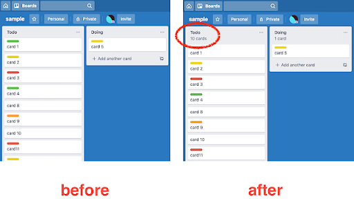 Card counter for Trello from Chrome web store to be run with OffiDocs Chromium online Card counter for Trello from Chrome web store to be run with OffiDocs Chromium online