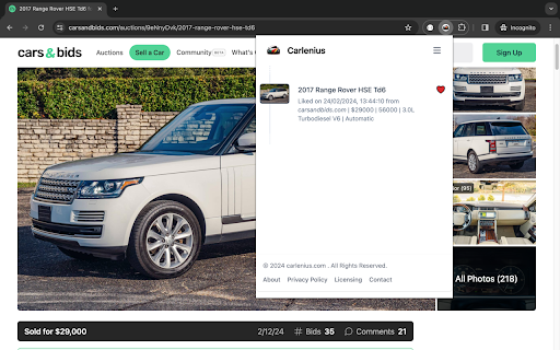 Carlenius from Chrome web store to be run with OffiDocs Chromium online Carlenius from Chrome web store to be run with OffiDocs Chromium online