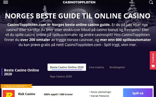 CasinoTopplisten.com from Chrome web store to be run with OffiDocs Chromium online CasinoTopplisten.com from Chrome web store to be run with OffiDocs Chromium online