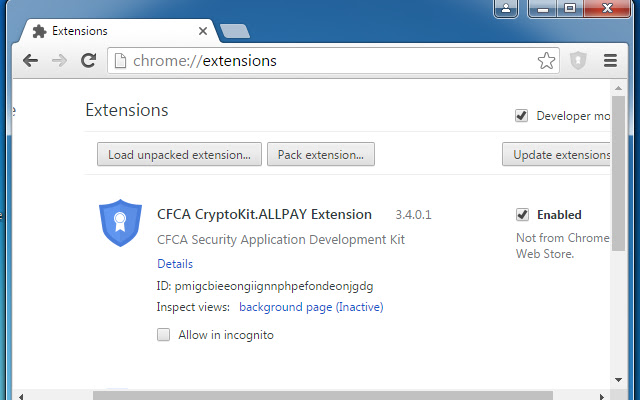 CFCA CryptoKit.ALLPAY Extension from Chrome web store to be run with OffiDocs Chromium online CFCA CryptoKit.ALLPAY Extension from Chrome web store to be run with OffiDocs Chromium online