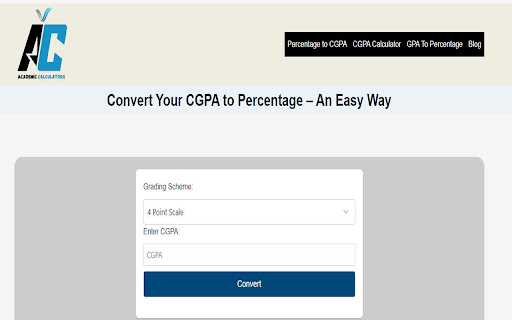 CGPA to Percentage Calculator from Chrome web store to be run with OffiDocs Chromium online CGPA to Percentage Calculator from Chrome web store to be run with OffiDocs Chromium online