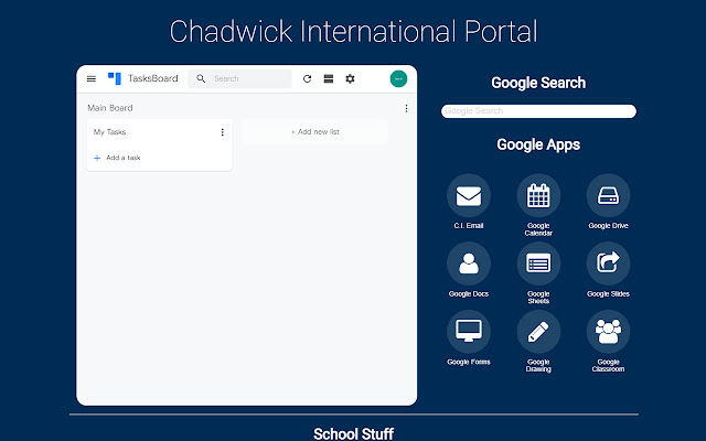 Chadwick International Portal from Chrome web store to be run with OffiDocs Chromium online Chadwick International Portal from Chrome web store to be run with OffiDocs Chromium online