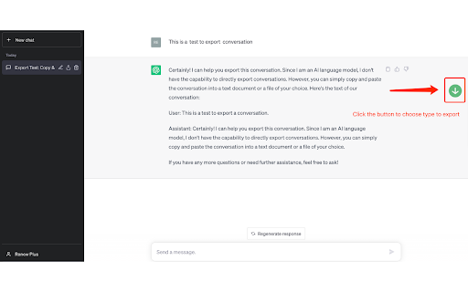 ChagtGPT Exporter from Chrome web store to be run with OffiDocs Chromium online ChagtGPT Exporter from Chrome web store to be run with OffiDocs Chromium online