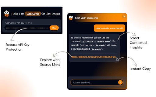 ChaiGenie Chat Powered Programming Assistant from Chrome web store to be run with OffiDocs Chromium online ChaiGenie Chat Powered Programming Assistant from Chrome web store to be run with OffiDocs Chromium online
