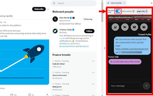 Chat AnySite from Chrome web store to be run with OffiDocs Chromium online Chat AnySite from Chrome web store to be run with OffiDocs Chromium online