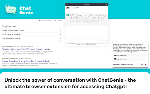 ChatGenie for Chatgpt from Chrome web store to be run with OffiDocs Chromium online ChatGenie for Chatgpt from Chrome web store to be run with OffiDocs Chromium online