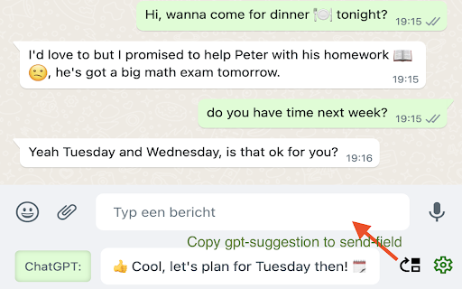 ChatGPT answers for WhatsApp™ web from Chrome web store to be run with OffiDocs Chromium online ChatGPT answers for WhatsApp™ web from Chrome web store to be run with OffiDocs Chromium online