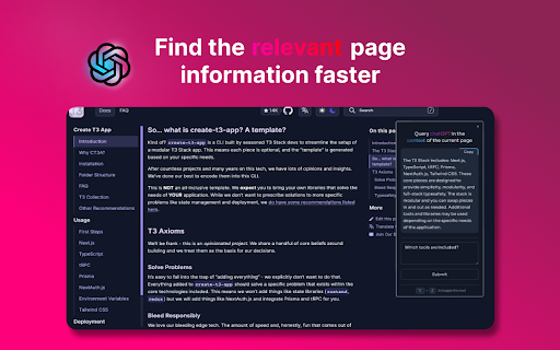ChatGPThing from Chrome web store to be run with OffiDocs Chromium online ChatGPThing from Chrome web store to be run with OffiDocs Chromium online