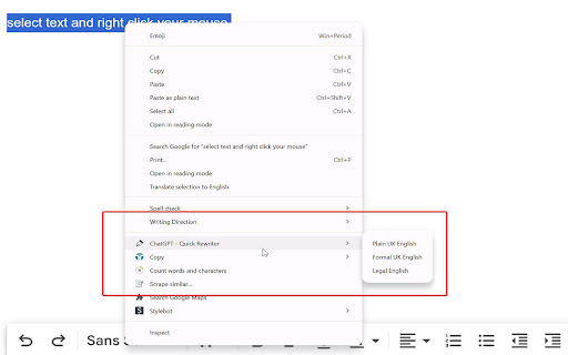 ChatGPT Quick Rewriter from Chrome web store to be run with OffiDocs Chromium online ChatGPT Quick Rewriter from Chrome web store to be run with OffiDocs Chromium online