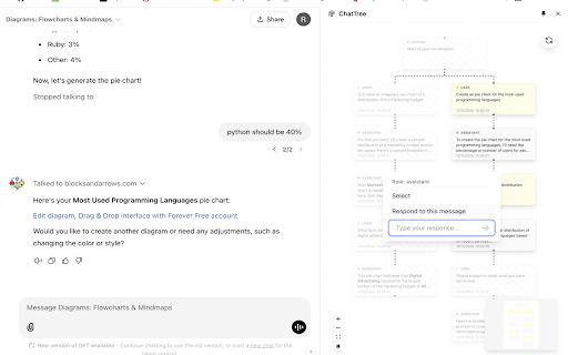ChatTree from Chrome web store to be run with OffiDocs Chromium online ChatTree from Chrome web store to be run with OffiDocs Chromium online
