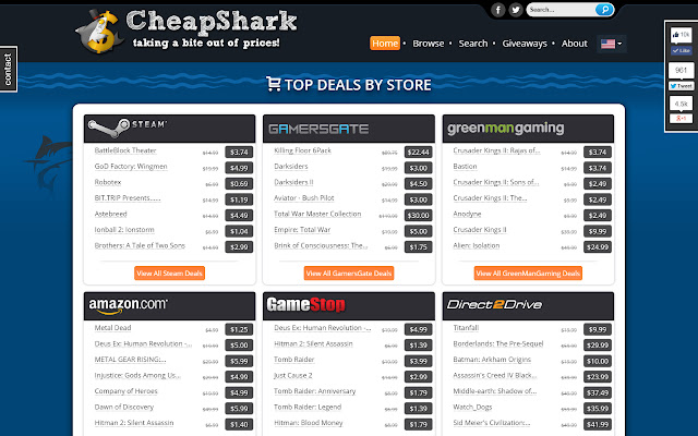 CheapShark Game Deals from Chrome web store to be run with OffiDocs Chromium online CheapShark Game Deals from Chrome web store to be run with OffiDocs Chromium online