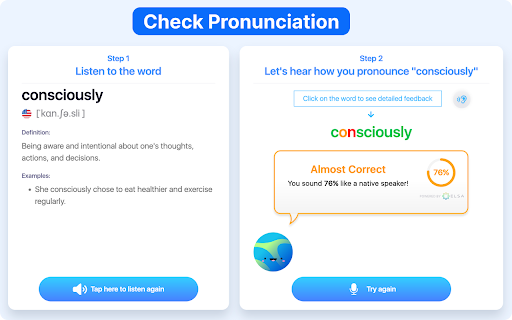 Check Pronunciation from Chrome web store to be run with OffiDocs Chromium online Check Pronunciation from Chrome web store to be run with OffiDocs Chromium online