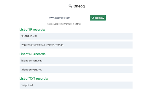 Checq from Chrome web store to be run with OffiDocs Chromium online Checq from Chrome web store to be run with OffiDocs Chromium online
