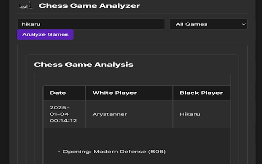 Chess Game Analyzer from Chrome web store to be run with OffiDocs Chromium online Chess Game Analyzer from Chrome web store to be run with OffiDocs Chromium online