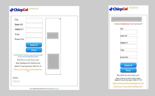 Chirp Calendar from Chrome web store to be run with OffiDocs Chromium online Chirp Calendar from Chrome web store to be run with OffiDocs Chromium online