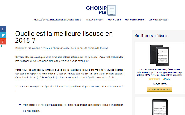 Choisir ma liseuse from Chrome web store to be run with OffiDocs Chromium online Choisir ma liseuse from Chrome web store to be run with OffiDocs Chromium online