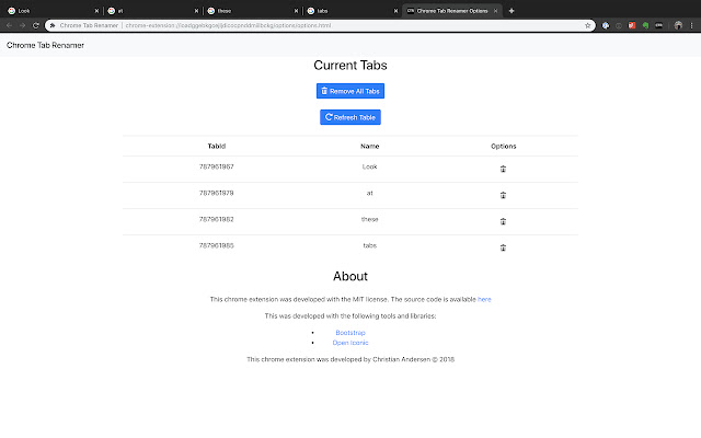 Chrome Tab Renamer from Chrome web store to be run with OffiDocs Chromium online Chrome Tab Renamer from Chrome web store to be run with OffiDocs Chromium online