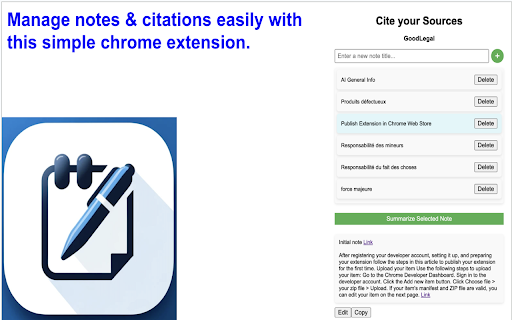 Cite Your Sources from Chrome web store to be run with OffiDocs Chromium online Cite Your Sources from Chrome web store to be run with OffiDocs Chromium online