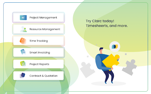 Clarc Timesheet from Chrome web store to be run with OffiDocs Chromium online Clarc Timesheet from Chrome web store to be run with OffiDocs Chromium online