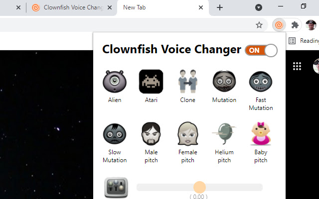 Clownfish Voice Changer for Chrome from Chrome web store to be run with OffiDocs Chromium online Clownfish Voice Changer for Chrome from Chrome web store to be run with OffiDocs Chromium online