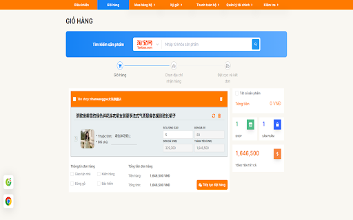 CÔNG CỤ ĐẶT HÀNG HAOYANG LOGISTICS from Chrome web store to be run with OffiDocs Chromium online CÔNG CỤ ĐẶT HÀNG HAOYANG LOGISTICS from Chrome web store to be run with OffiDocs Chromium online