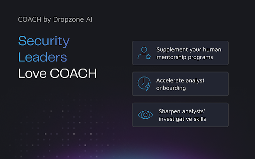 COACH by Dropzone AI from Chrome web store to be run with OffiDocs Chromium online COACH by Dropzone AI from Chrome web store to be run with OffiDocs Chromium online