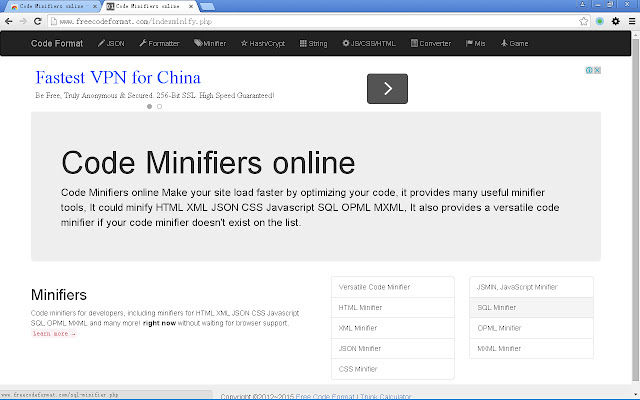Code Minifiers online from Chrome web store to be run with OffiDocs Chromium online Code Minifiers online from Chrome web store to be run with OffiDocs Chromium online