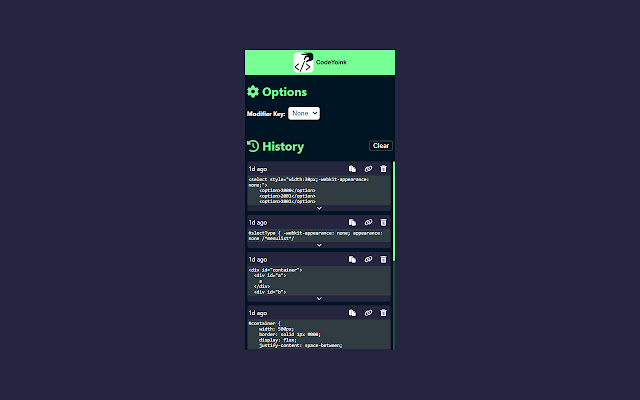 CodeYoink from Chrome web store to be run with OffiDocs Chromium online CodeYoink from Chrome web store to be run with OffiDocs Chromium online