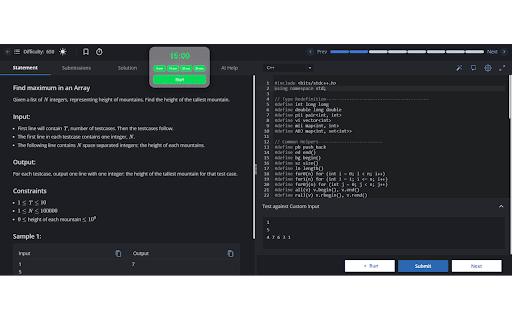 Coding Timer Smart Popup and Draggable from Chrome web store to be run with OffiDocs Chromium online Coding Timer Smart Popup and Draggable from Chrome web store to be run with OffiDocs Chromium online