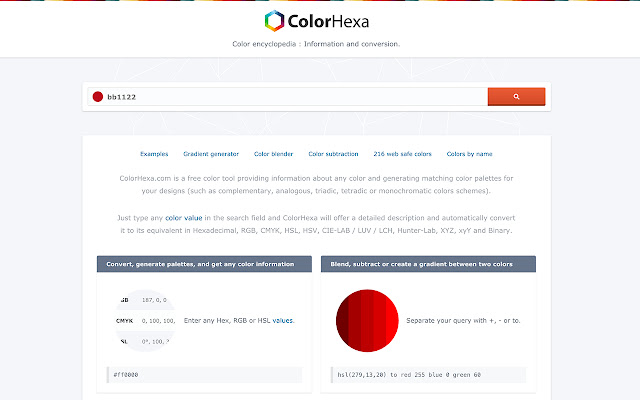 ColorHexa from Chrome web store to be run with OffiDocs Chromium online ColorHexa from Chrome web store to be run with OffiDocs Chromium online