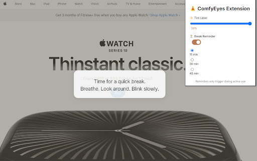 ComfyEyes Extension from Chrome web store to be run with OffiDocs Chromium online ComfyEyes Extension from Chrome web store to be run with OffiDocs Chromium online