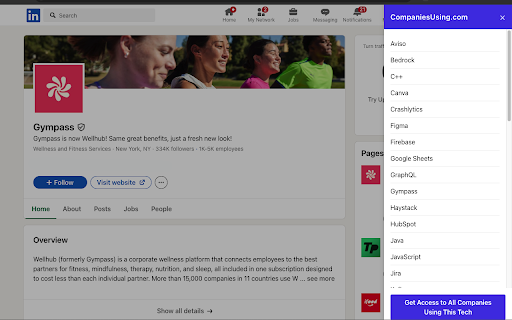 Companies Using Find their techstack. from Chrome web store to be run with OffiDocs Chromium online Companies Using Find their techstack. from Chrome web store to be run with OffiDocs Chromium online