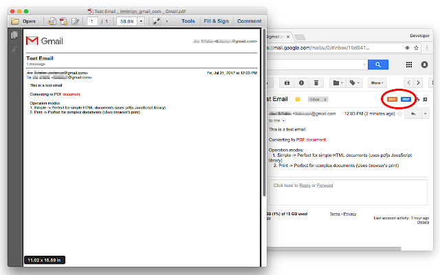 Convert Gmail™ to PDF (locally) from Chrome web store to be run with OffiDocs Chromium online Convert Gmail™ to PDF (locally) from Chrome web store to be run with OffiDocs Chromium online