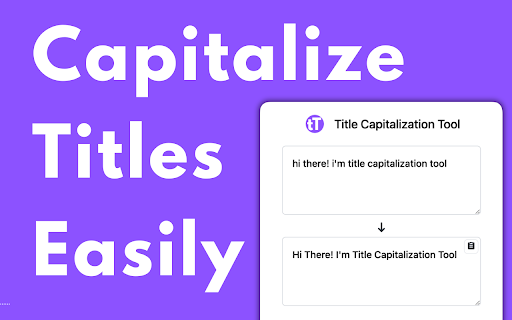Convert to Capital Letters from Chrome web store to be run with OffiDocs Chromium online Convert to Capital Letters from Chrome web store to be run with OffiDocs Chromium online