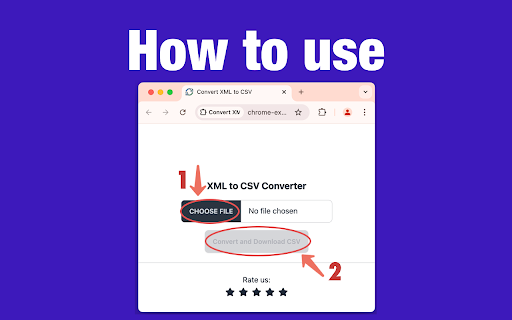 Convert XML to CSV from Chrome web store to be run with OffiDocs Chromium online Convert XML to CSV from Chrome web store to be run with OffiDocs Chromium online