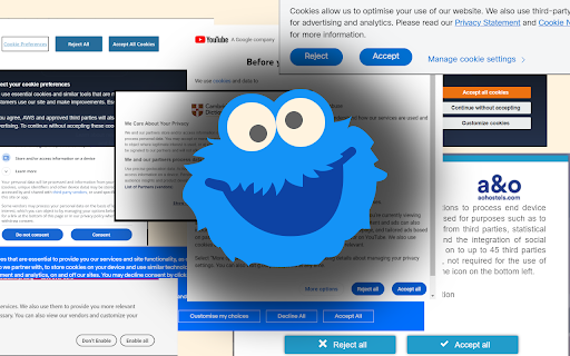 Cookie Decliner from Chrome web store to be run with OffiDocs Chromium online Cookie Decliner from Chrome web store to be run with OffiDocs Chromium online