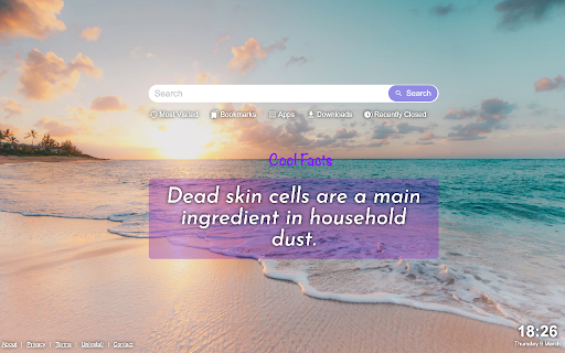 Cool Facts from Chrome web store to be run with OffiDocs Chromium online Cool Facts from Chrome web store to be run with OffiDocs Chromium online