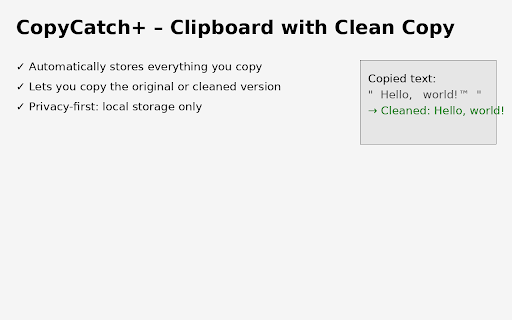 CopyCatch+ from Chrome web store to be run with OffiDocs Chromium online CopyCatch+ from Chrome web store to be run with OffiDocs Chromium online