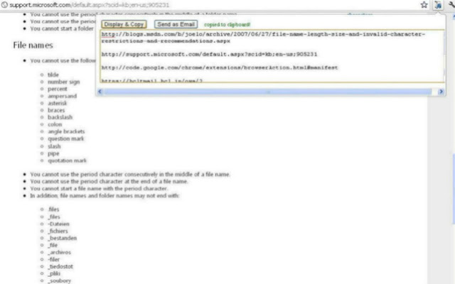 Copy Mail Urls from Chrome web store to be run with OffiDocs Chromium online Copy Mail Urls from Chrome web store to be run with OffiDocs Chromium online