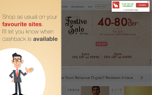 CouponDunia Shopping Assistant from Chrome web store to be run with OffiDocs Chromium online CouponDunia Shopping Assistant from Chrome web store to be run with OffiDocs Chromium online