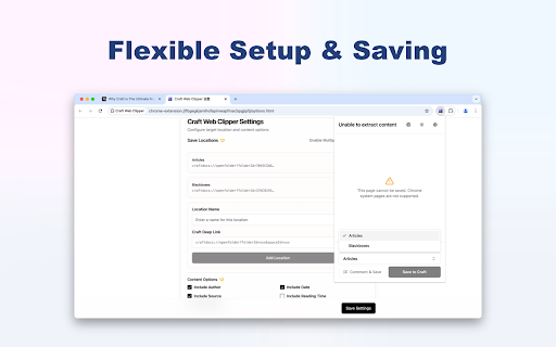 Craft Web Clipper from Chrome web store to be run with OffiDocs Chromium online Craft Web Clipper from Chrome web store to be run with OffiDocs Chromium online