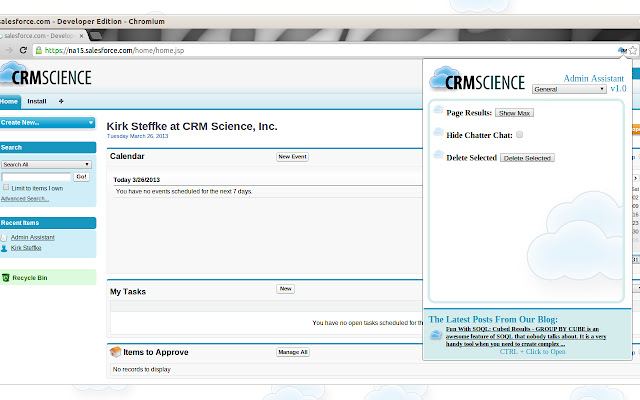 CRM Science Admin Assistant from Chrome web store to be run with OffiDocs Chromium online CRM Science Admin Assistant from Chrome web store to be run with OffiDocs Chromium online