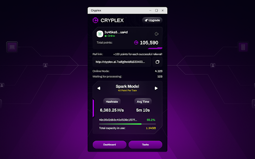 Cryplex AI Storage Node from Chrome web store to be run with OffiDocs Chromium online Cryplex AI Storage Node from Chrome web store to be run with OffiDocs Chromium online