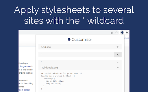 Customizer from Chrome web store to be run with OffiDocs Chromium online Customizer from Chrome web store to be run with OffiDocs Chromium online