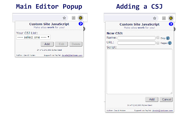 Custom Site JS from Chrome web store to be run with OffiDocs Chromium online Custom Site JS from Chrome web store to be run with OffiDocs Chromium online